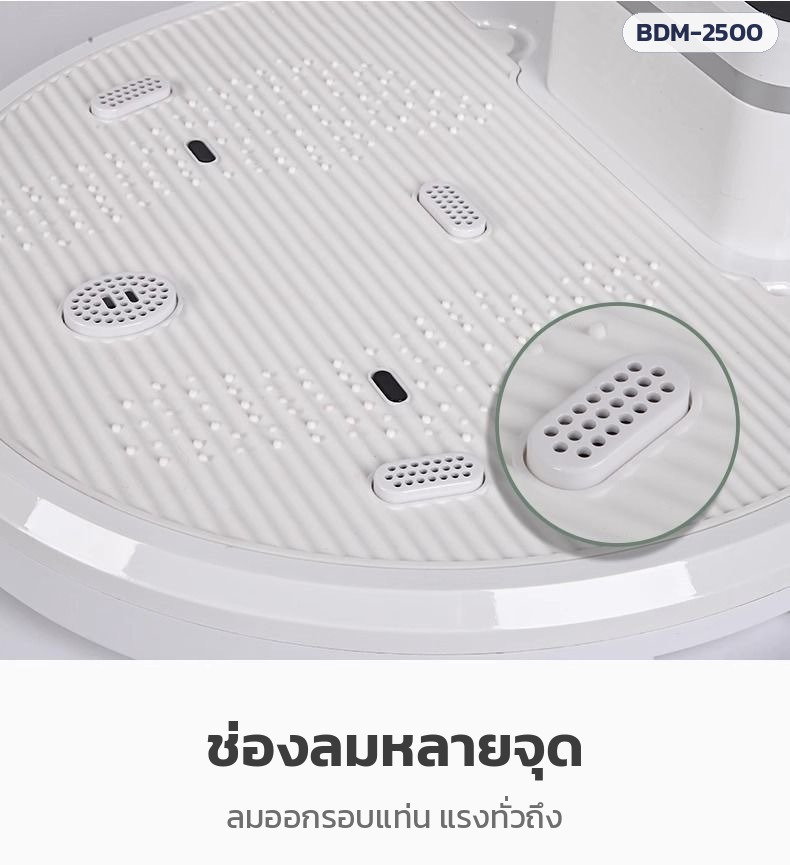 เครื่องเป่าตัวแห้ง – ช่องลมหลายจุด ลมออกรอบแท่น