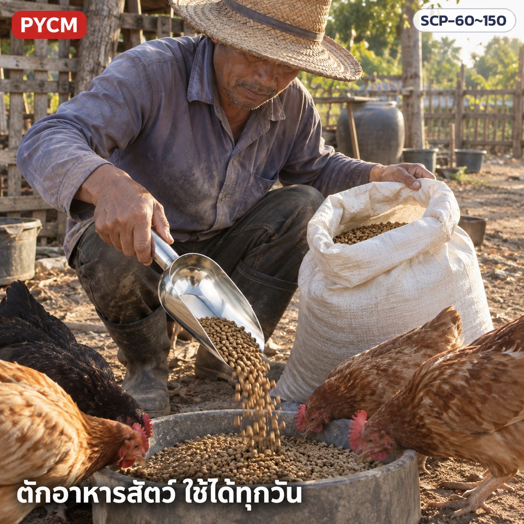 ที่ตักสแตนเลส – ตักอาหารสัตว์ ใช้ได้ทุกวัน
