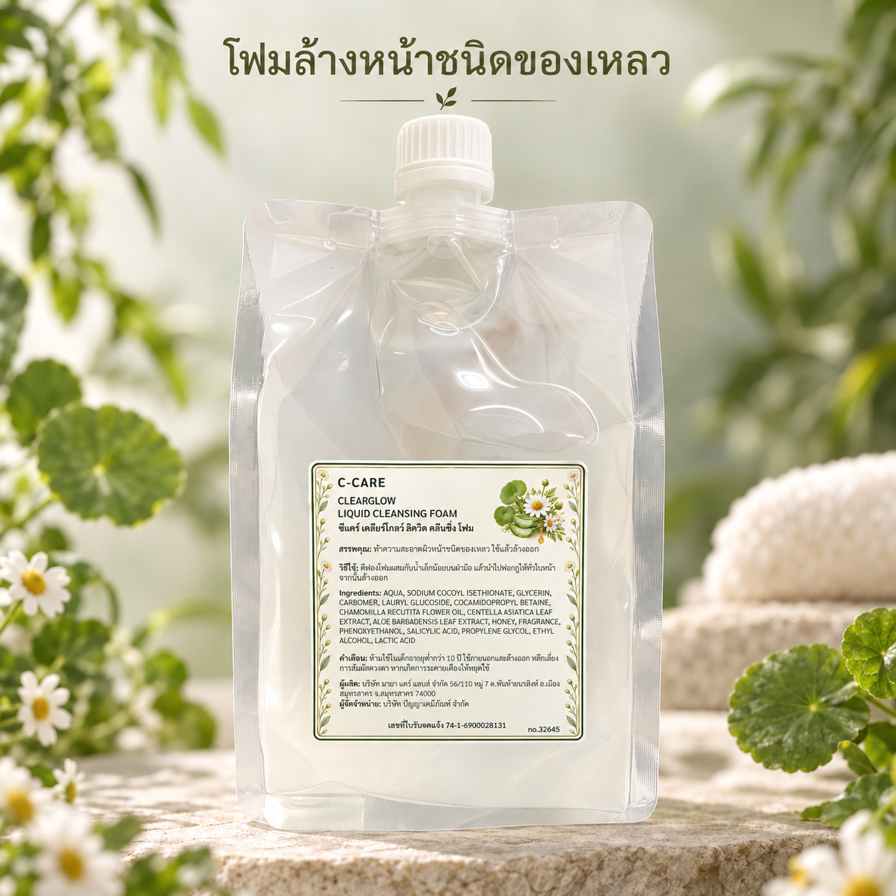 โฟมล้างหน้าชนิดของเหลว ซีแคร์ เคลียร์โกลว์