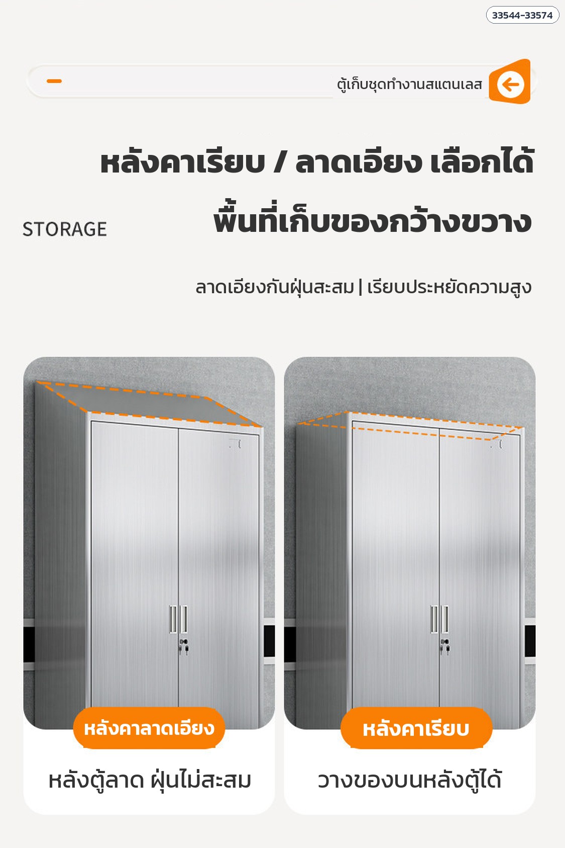 หลังคาเรียบ / ลาดเอียง เลือกได้