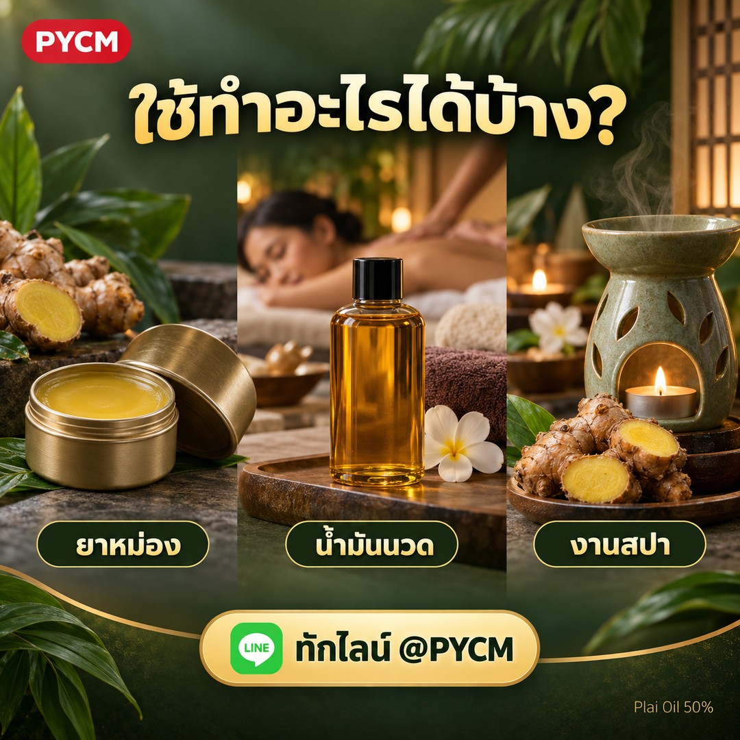 ใช้ทำอะไรได้บ้าง? ยาหม่อง น้ำมันนวด งานสปา