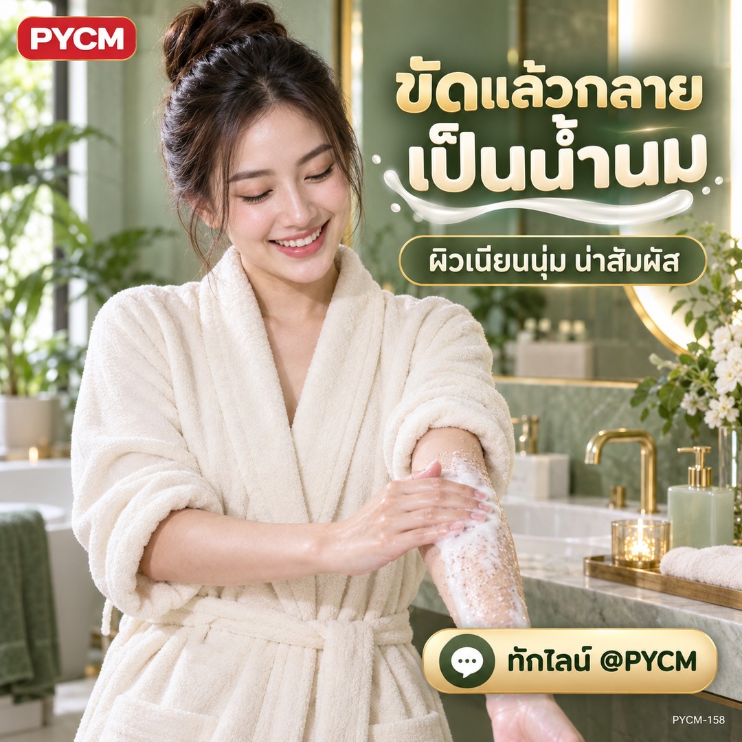 ขัดแล้วกลายเป็นน้ำนม ผิวเนียนนุ่ม น่าสัมผัส