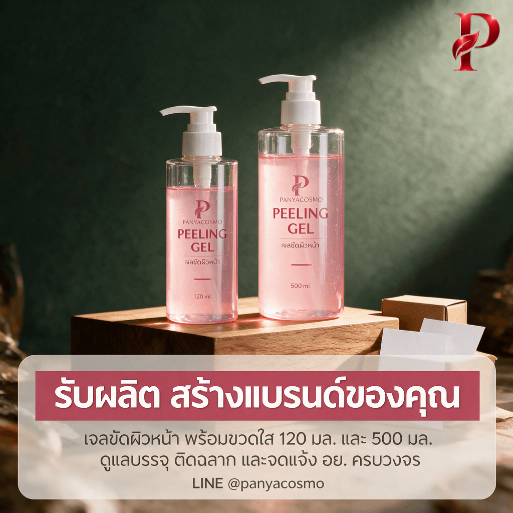 รับผลิตเจลขัดผิวหน้า สร้างแบรนด์ OEM ODM