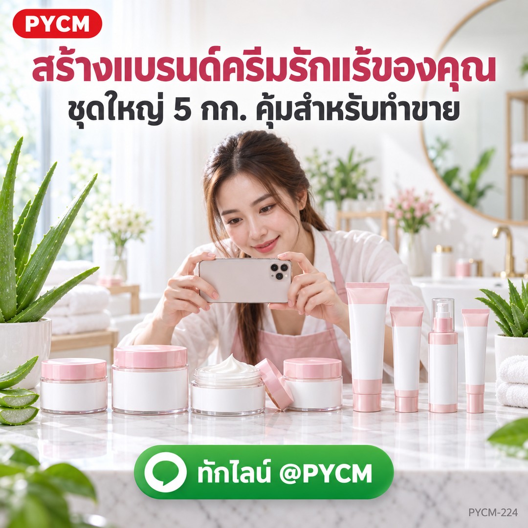 สร้างแบรนด์ครีมรักแร้ของคุณ ชุดใหญ่ 5 กก. คุ้มสำหรับทำขาย