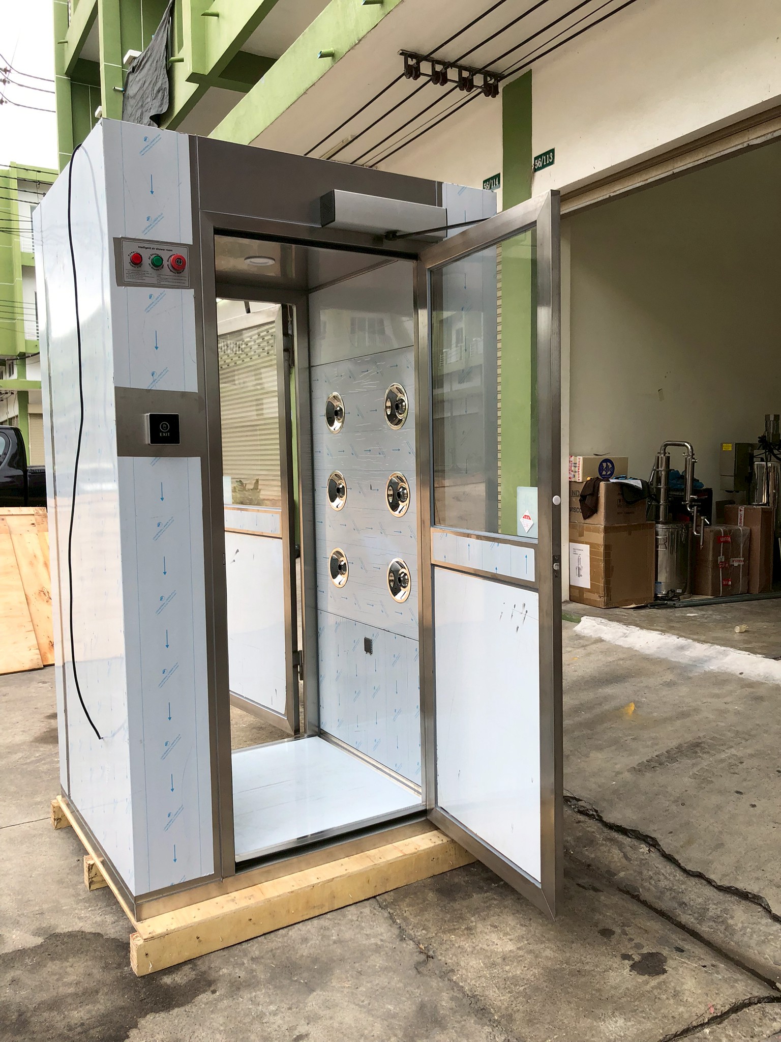 Air Shower BFS-FLS ทางเข้าห้องคลีนรูม