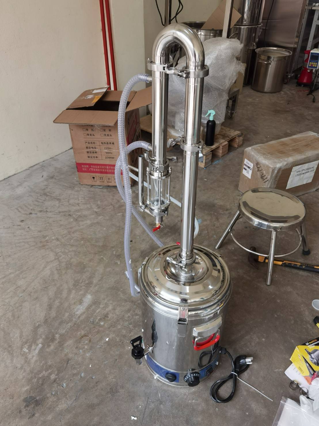 เครื่องกลั่นน้ำมันหอมระเหยบริสุทธิ์ YANTAI-11 (สำหรับใช้ในครัวเรือน/SME)