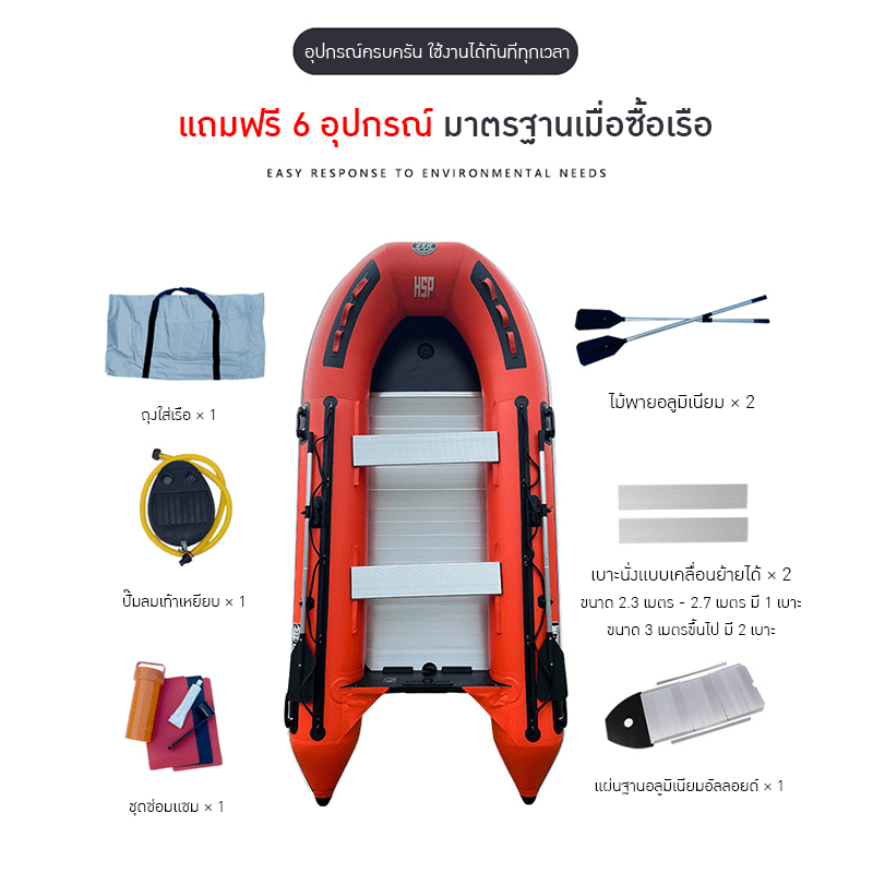 เรือยาง HSP - โซลูชันที่สมบูรณ์แบบสำหรับงานช่วยชีวิตและกิจกรรมทางน้ำ – รายละเอียด 14