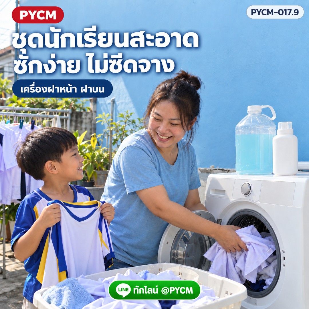 ชุดทำ น้ำยาซักผ้า สูตรเข้มข้น ผลิตได้ 10 กก. ใช้น้อย ซักได้เยอะ ซักมือ ซักเครื่องฝาหน้า ฝาบน PYCM-017.9 - Image 3