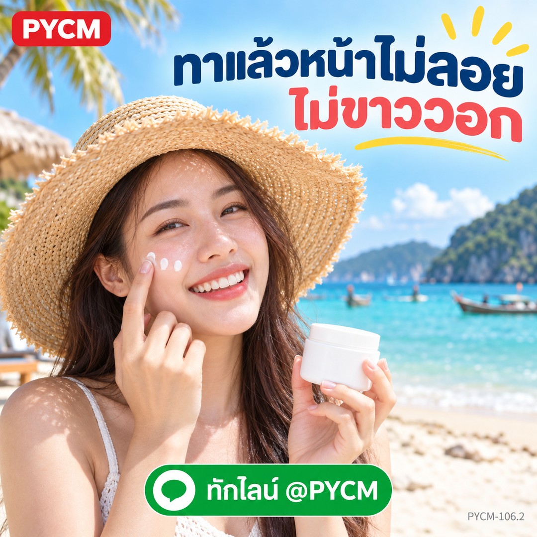 ชุดทำ ครีมกันแดด เนื้อบางเบา ไม่ขาววอก ปกป้อง UVA / UVB (Chemical Sunscreen) 1 กก. PYCM-106.2 - Image 2